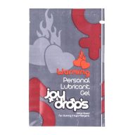   Vízbázisú síkosító, JoyDrops, Warming Personal Lubricant Gel, 5 ml, natúr, melegítő hatású, tasakos minta, óvszerrel használható