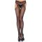 Alul nyitott harisnyanadrág, Leg Avenue, Fishnet Suspender Pantyhose, Plus Size, fekete, hálós, harisnyatartós stílusú, poliamid, szexi, rugalmas