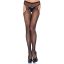Alul nyitott harisnyanadrág, Leg Avenue, Fishnet Suspender Pantyhose, Plus Size, fekete, hálós, harisnyatartós stílusú, poliamid, szexi, rugalmas