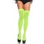 Térd fölötti harisnya, Leg Avenue, Nylon Over The Knee, One Size, neonzöld, poliamid