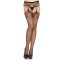 Harisnyatartós necc harisnya, Leg Avenue, Net Garterbelt Stockings, One Size, fekete, rugalmas poliamid, szexi