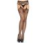 Harisnyatartós necc harisnya, Leg Avenue, Net Garterbelt Stockings, One Size, fekete, rugalmas poliamid, szexi