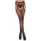 Harisnyatartós necc harisnya, Leg Avenue, Fishnet Suspender Hose, One Size, fekete, poliamid, szexi, rugalmas