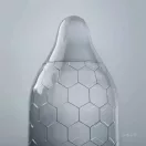 Óvszer, Lelo, HEX Original, 36 darab, átlátszó, latex, extra vékony (0,055 mm), síkosított, méhsejtrácsos belső erősítés, luxus minőségű