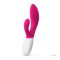 G-pont vibrátor, Lelo, Ina Wave 2, 20 cm, rózsaszín, akkumulátoros, vízálló, kétmotoros, WaveMotion technológia, szilikon, csiklókaros