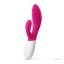 G-pont vibrátor, Lelo, Ina Wave 2, 20 cm, rózsaszín, akkumulátoros, vízálló, kétmotoros, WaveMotion technológia, szilikon, csiklókaros