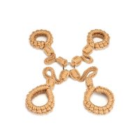   Hogtie kötöző szett, LIEBE SEELE, Bound You II, 61-70 cm, barna, pamut kötél, állítható, shibari, kézzel készített, fém gyűrűs