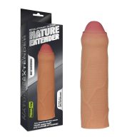   Péniszköpeny, Lovetoy, Revolutionary Silicone Nature Extender 2, 16-20 cm hossz, 4,5-4,9 cm átmérő, testszínű, szilikon, vízálló, levágható végű