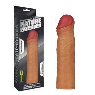   Péniszköpeny és hosszabbító, Lovetoy, Revolutionary Silicone Nature Extender 4, 16-20 cm, testszínű, szilikon, vízálló, rugalmas, méretre vágható