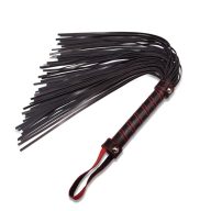   Korbács, Lovetoy, Bondage Fetish Beginners Flogger, 41-45 cm, fekete, műbőr, könnyed paskoláshoz, kezdőknek