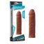 Péniszköpeny, Lovetoy, Pleasure X-Tender 2, 16–20 cm, barna, vízálló, TPE anyag, hosszabbító kialakítás, végén vágható a jobb illeszkedéshez