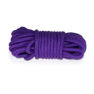   Bondage kötél, Lovetoy, Fetish Bondage Rope, 251–700 cm, lila, pamut, puha, csomózható, BDSM kötözéshez