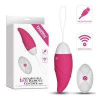   Bugyi vibrátor, Lovetoy, IJOY Remote Egg 3, 6-10 cm, rózsaszín, távirányítós, 10 rezgési mód, bordázott, szilikon, 2 x AAA elemes, 10 m hatótáv