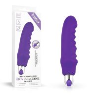   Nonfiguratív vibrátor, Lovetoy, IJOY Silicone Waver, 16-20 cm, lila, szilikon, bordázott, vízálló, akkumulátoros, 7 rezgési mód, 3 sebesség