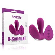   Multifunkcionális vibrátor, Lovetoy, O-Sensual Remote Rider, 1,6–2,4 cm átmérő, lila, távirányítós, akkumulátoros, g-pont és csikló stimulálás
