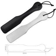   Paskoló, Lovetoy, Struggle My Spanker, 31-35 cm, ezüst-fekete, kétoldalas, neoprén, párnázott, gyengéd és erősebb paskoláshoz, BDSM kiegészítő