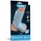 Vibrátoros péniszgyűrű, Lovetoy, Silk Knights Scrotum Sleeve, 2,5–2,9 cm, kék, herepánttal, egysebességes, elemes (1 x CR2032), rugalmas TPE