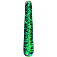   Üveg dildó, Lovetoy, Twilight Gleam Slim Fantasy, 16-20 cm, többszínű, sötétben világító, kétvégű, vízálló