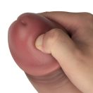 Felcsatolható dildó szett, Lovetoy, Ingen 10'' Enhanced Set XS/S/M, 25 cm, testszínű, hám 87 cm-ig állítható, üreges betét, szilikon támaszrúd