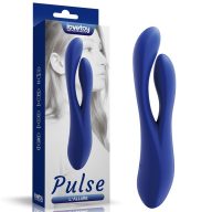   G-pont vibrátor, Lovetoy, L'Allure Pulse, 16–20 cm, kék, kétmotoros, csiklóizgatós, szilikon, vízálló, akkumulátoros, 7 mód, 3 sebesség