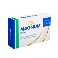   Vágyfokozó kapszula férfiaknak, Pills, MAGNUM for men, 6 db (0,5 g/kapszula), natúr, gyógynövényes étrend-kiegészítő, EU, napi 1 kapszula