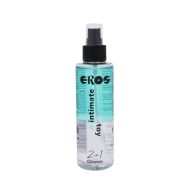   Szexjáték tisztító spray, Eros, 2in1 Intimate & Toy, 150 ml, színtelen, alkoholmentes, bőrápoló, dermatológiailag tesztelt