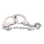 Fém bilincs, Nmc, Chrome Handcuffs, 7–7,9 cm, ezüst, krómozott, állítható, rendőri stílusú fetish kiegészítő S/M játékokhoz és szerepjátékokhoz