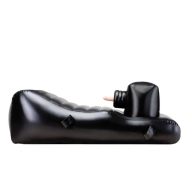   Szexgép, NMC, Louisiana Lounger, 160 x 80 cm, fekete, felfújható, 200 lökés/perc, távirányítós, 3 vibrátorral, csukló- és bokapántokkal, elemes