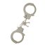 Fém bilincs, Nmc, Hand Cuffs, 6–6,9 cm csuklóátmérő, ezüst, két kulccsal, zárható, erős, BDSM szerepjátékokhoz