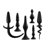   Análdugó szett, NMC, Back Up Kit, 6 darabos, 7-14 cm, fekete, szilikon, vízálló, 4 tapadókorongos, biztonsági fogóval