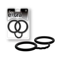   Szilikon kézbilincs, NMC, Sex Extra Silicone Cuffs, One Size, fekete, rugalmas és nyújtható összekötő pánttal, kényelmes, bőrbarát szilikon