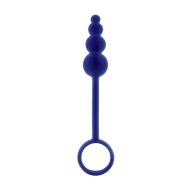   Anál golyósor, NS Toys, Renegade Ripcord, 21–25 cm, kék, szilikon, vízálló, uniszex, 4 részes, rugalmas, kihúzó gyűrűvel