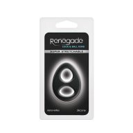   Pénisz- és heregyűrű, NS Toys, Renegade Romeo Soft Ring, 5–5,4 cm átmérő, fekete, szilikon, rugalmas, erekciótámogató