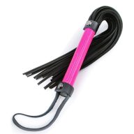   Flogger korbács, NS Toys, Electra Flogger, 46–50 cm, rózsaszín, neoprénnel bélelt, szintetikus, könnyen tisztítható, erotikus BDSM játékokhoz