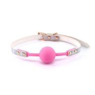   Labdás szájpecek, NS Toys, Cosmo Bondage Rainbow, 61-70 cm, többszínű, vinil, állítható pánt, szájba helyezhető