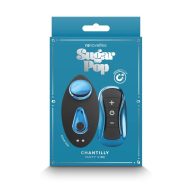   Bugyi vibrátor, NS Toys, Sugar Pop Chantilly, 6-10 cm, fekete, távirányítós, 7 mód + 3 sebesség, elemes (CR2032), hipoallergén ABS