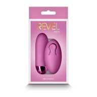   Mini vibrátor, NS Toys, Revel Winx, 6–10 cm, rózsaszín, szilikon, 12 mód, vezeték nélküli távirányítós, akkumulátoros, vízálló, kezdőbarát