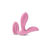   Távirányítós vibrátor, NS Toys, Secrets - Rain - Coral, 11-15 cm, rózsaszín, akkumulátoros, vízálló, szilikon, rugalmas, 3 sebesség, 7 vibrációs mód