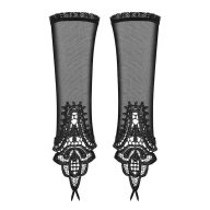   Ujjnélküli kesztyű, Obsessive, Luiza mittens, One Size, fekete, poliamid, szexi, elegáns, erotikus kiegészítő