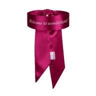   Szemkötő, Obsessive, Blindfold - Bondage Scarf, 112 cm, fekete, szatén fényű selymes poliészter, többfunkciós: szemkötő és kötöző kendő