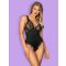 Női teddy body, Obsessive, Luvae, L/XL, fekete, poliamid, szexi egyrészes fehérnemű, puha tapintású, kényelmes anyag, elegáns megjelenés
