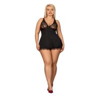   Babydoll, Obsessive, Luvae, 2XL/3XL, fekete, poliamid, szexi, erotikus, Plus Size, nőies fazon, kényelmes viselet
