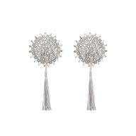   Mellbimbófedő, Obsessive, Mistiqua, One Size, fehér, poliészter, szexi erotikus kiegészítő, fehérneműhöz és jelmezekhez, könnyű