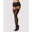 Combfix harisnya, Obsessive, Lecille Stockings, L/XL, fekete, poliamid, szexi és rugalmas, kényelmes viselet, elegáns megjelenés, női