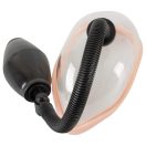 Punci pumpa, Orion, Intimate Pleasure Pump, 12,5 x 7,5 x 6,5 cm, áttetsző-fekete, anatómiai, kézi pumpás, leeresztőszelep, vákuumos, ABS/PVC