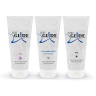   Vízbázisú síkosító szett, Orion, Just Glide 3 az 1-ben, 3 x 200 ml, áttetsző, natúr, latex óvszerekkel és szexjátékokkal kompatibilis