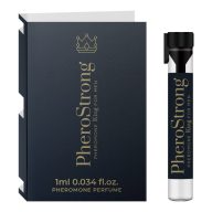   Feromonos parfüm, PheroStrong, King for Men, 1 ml, fűszeres-citrusos, fás-aromás, férfiaknak, hosszan tartó illat, mindennapi használatra