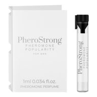   Feromonos parfüm férfiaknak, PheroStrong, Popularity for Men, 1 ml, színtelen, friss-fás-aromás illat, vonzerőnövelő