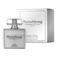   Feromonos parfüm férfiaknak, PheroStrong, Exclusive For Men, 50 ml, színtelen, fás-aromás, tartós illat