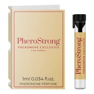   Női feromon parfüm, PheroStrong, Exclusive for Women, 1 ml, színtelen, csábító illat, fekete ribizli és körte fejillat, jázmin szívjegy
